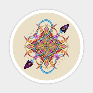 Tailed Mandala Magnet